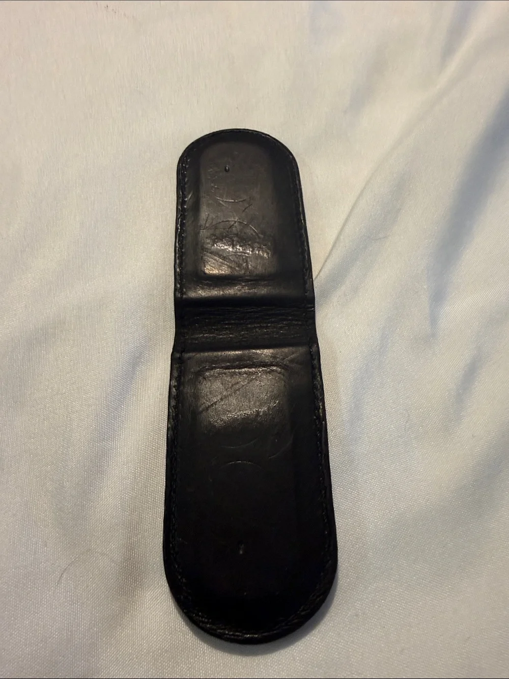 Vintage Coach Black Leather Money Clip